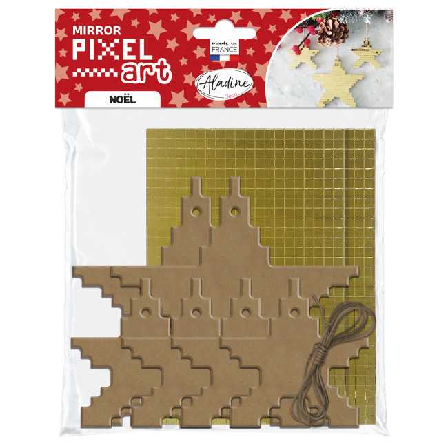 Kit Pixel Art Etoiles Or