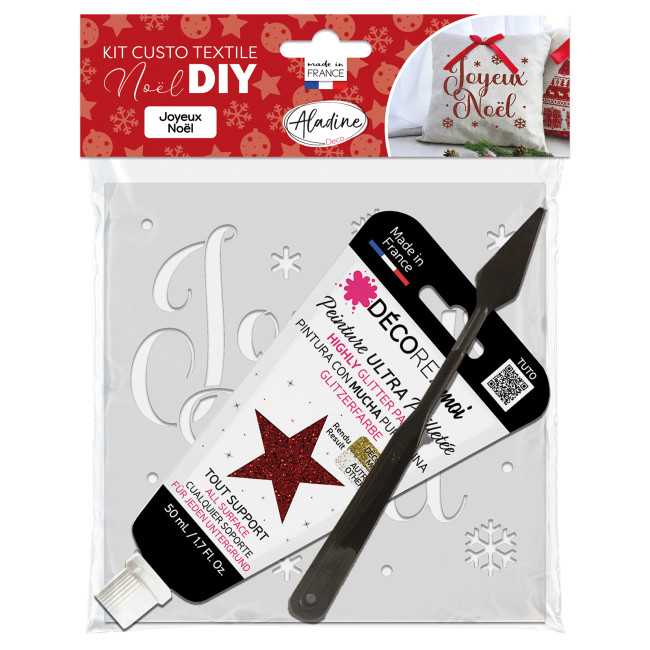 Kit Custo Textile Joyeux Noel