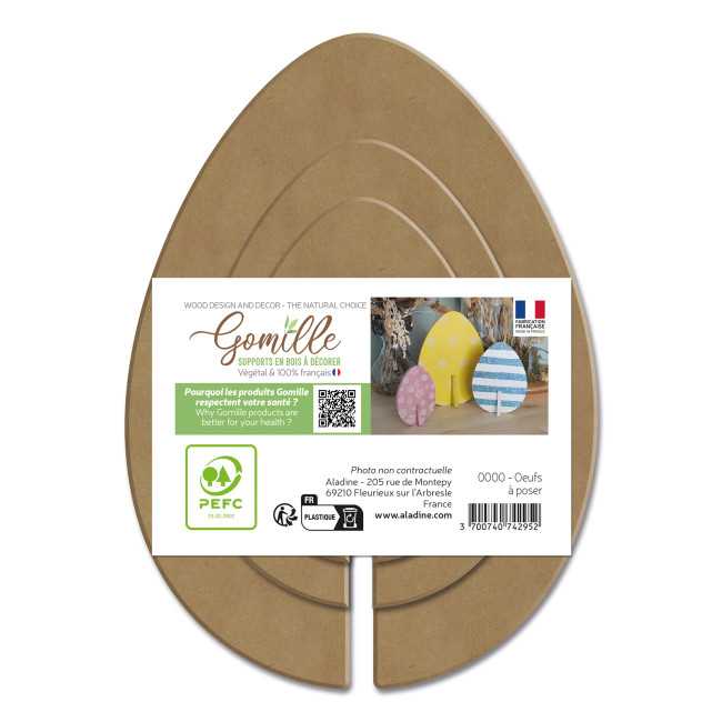 Ensemble Gomille 3 Oeufs De Pâques