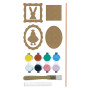 Kit Duo Cadres Pâques Lapin & Poule