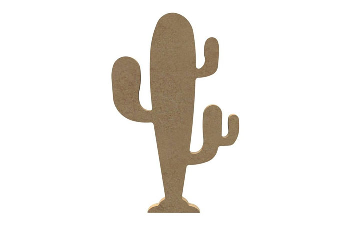 petit cactus en bois à customiser pour la déco lama chambre bébé