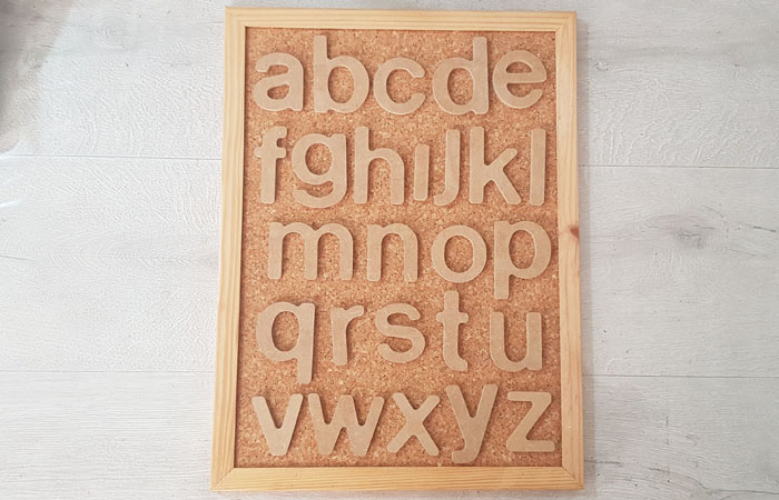 alphabet en bois à décorer lettres minuscules