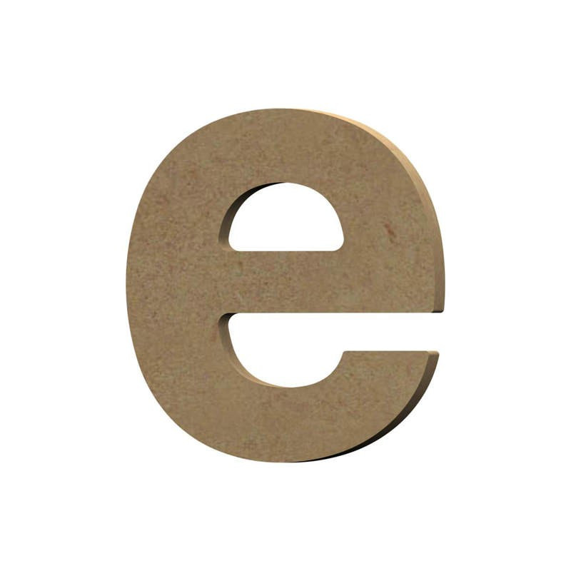 lettre E epaisse en bois