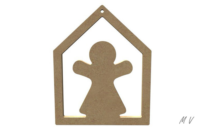 maison pain d'épice bois à personnaliser madame biscuit, décoration gourmande noël maison pain d'épice à suspendre dans le sapin de noël thème gourmandise
